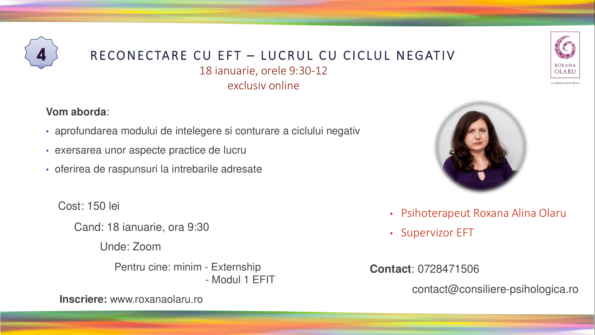 reconectare cu eft - lucrul cu ciclul negativ