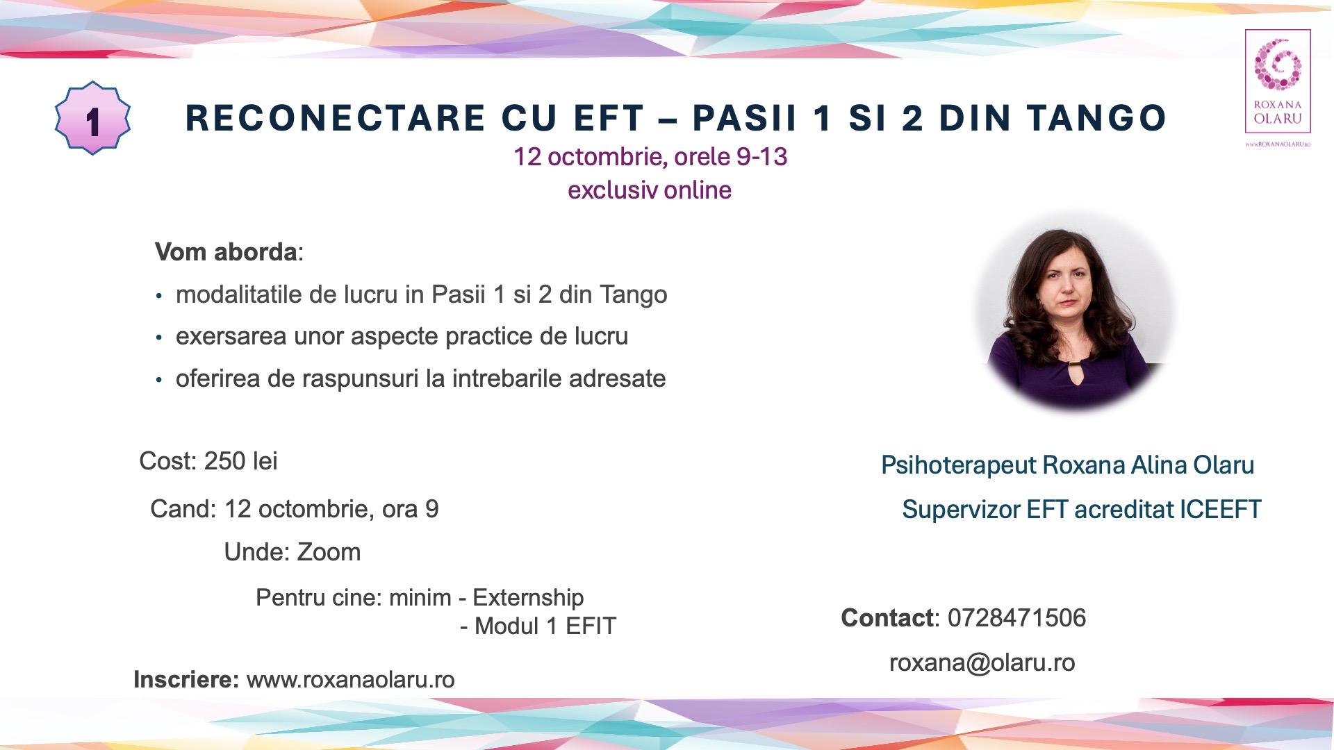 01. Reconectare cu EFT - Pasii 1 si 2 din Tango