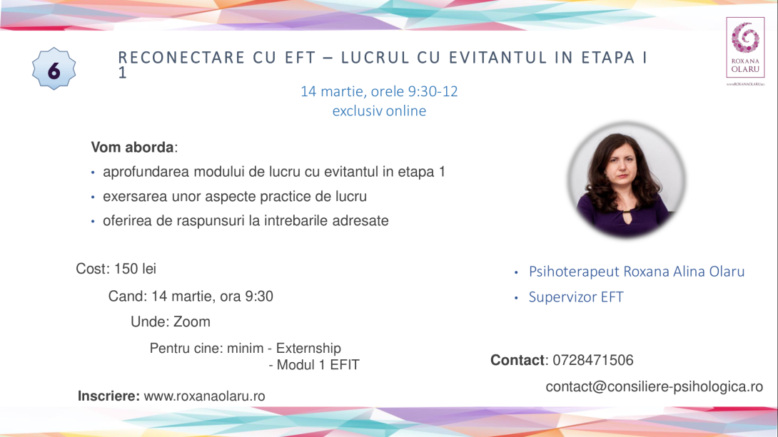 reconectare cu eft - lucrul cu evitantul - 1