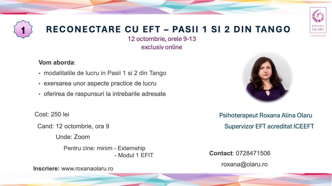 01. Reconectare cu EFT - Pasii 1 si 2 din Tango